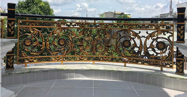 Mẫu lan can nhôm đúc đẹp