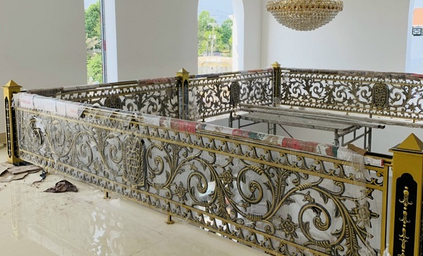 Mẫu lan can nhôm đúc đẹp