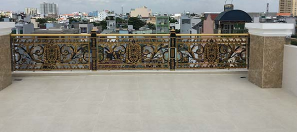 Mẫu lan can nhôm đúc đẹp