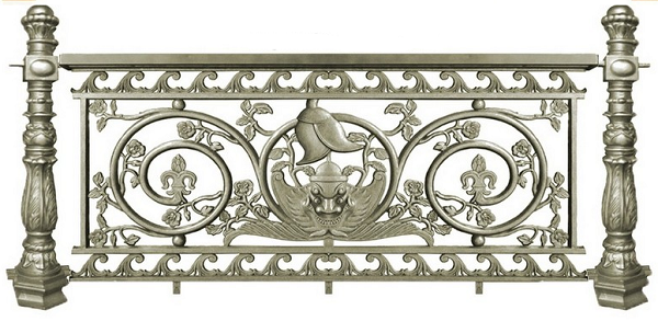 Mẫu lan can nhôm đúc đẹp