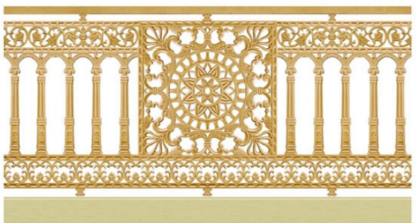 Mẫu lan can nhôm đúc đẹp