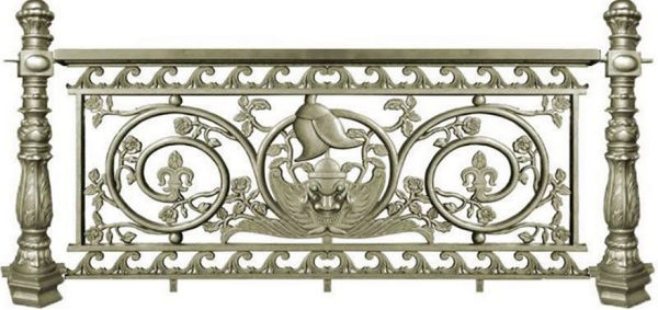 Mẫu lan can nhôm đúc đẹp