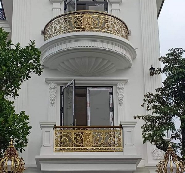 Mẫu lan can nhôm đúc đẹp