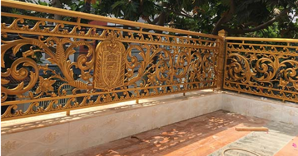 Mẫu lan can nhôm đúc đẹp