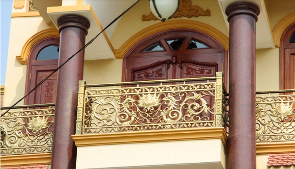 Mẫu lan can nhôm đúc đẹp