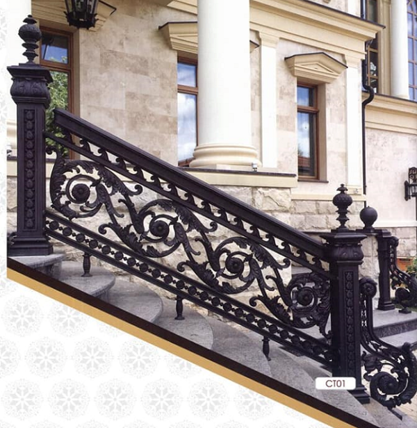 Mẫu lan can nhôm đúc đẹp
