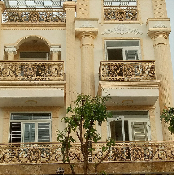 Mẫu lan can nhôm đúc đẹp