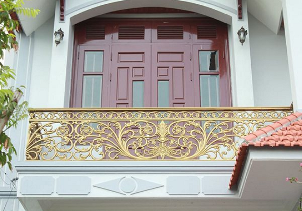 Mẫu lan can nhôm đúc đẹp