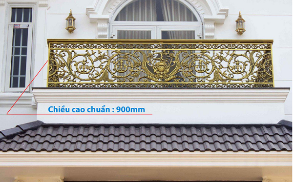 Mẫu lan can nhôm đúc đẹp