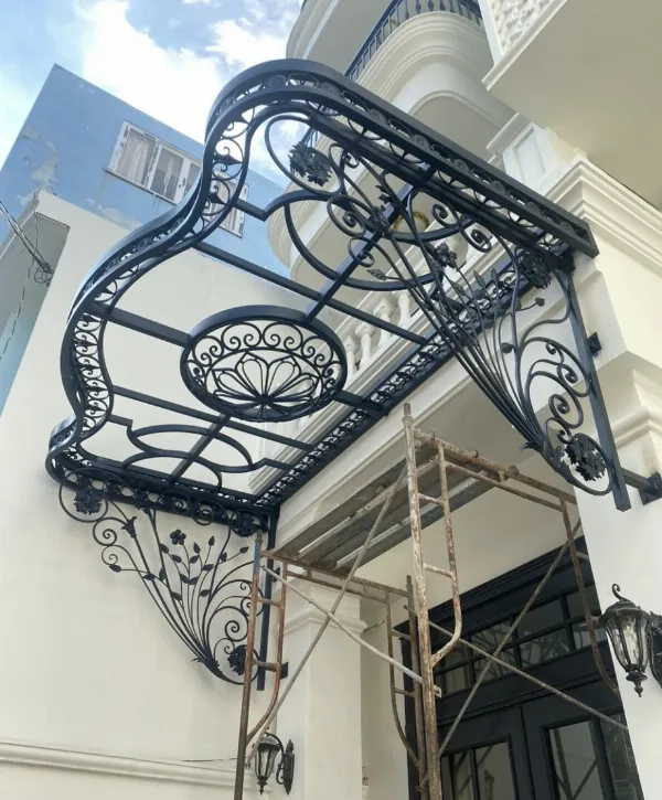 Mẫu mái che sắt nghệ thuật đẹp