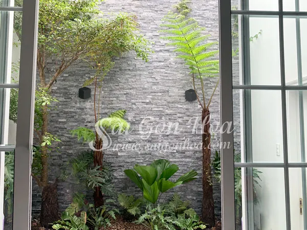 Tiểu cảnh bồn cây nhiệt đới