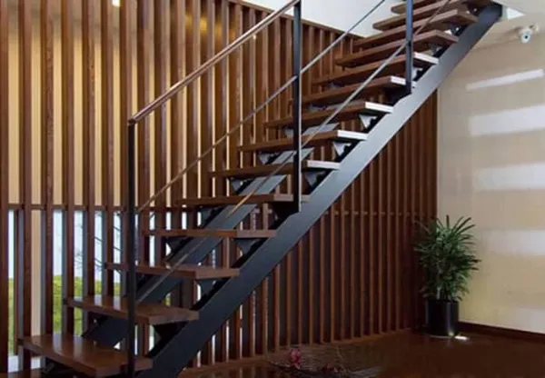 Mẫu cầu thang sắt hộp biệt thự đẹp